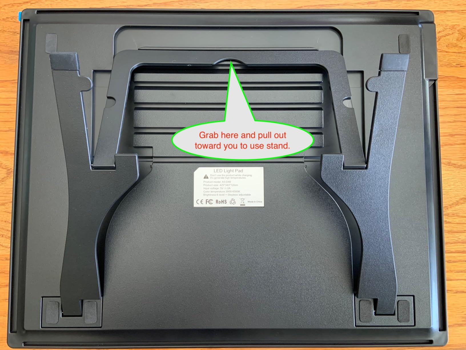 Rechargeable A3 Light Pad for Diamond Painting,Tracing Light Box with Stand and Clip,3 Colors Stepless Dimmable and 6 Levels of Brightness Light Board for Artists,Drawing,Sketching,Animation customer photo 2