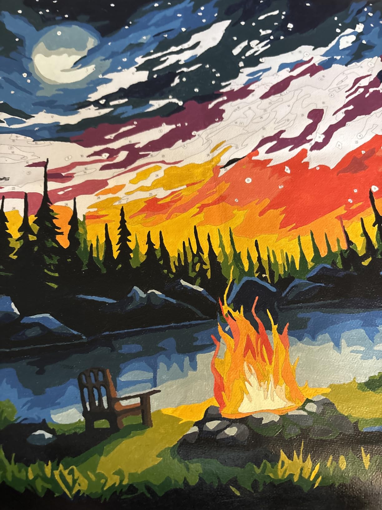 Mountain Paint by Number for Adults, Landscape Paint by Numbers for Adults customer photo 1