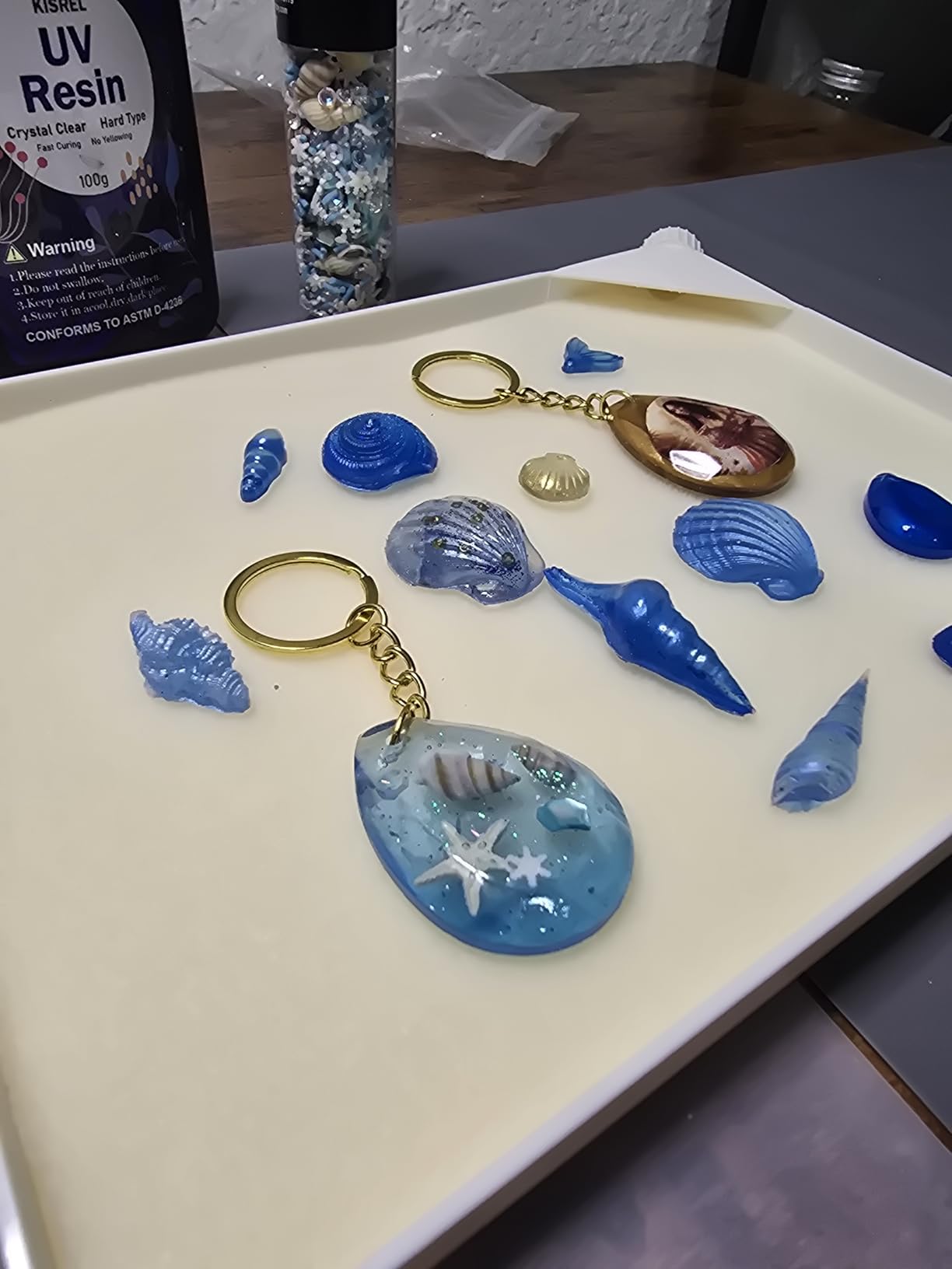 KISREL 300g UV Resin Jewelry Making Kit, Resin with Light and Molds customer photo 2