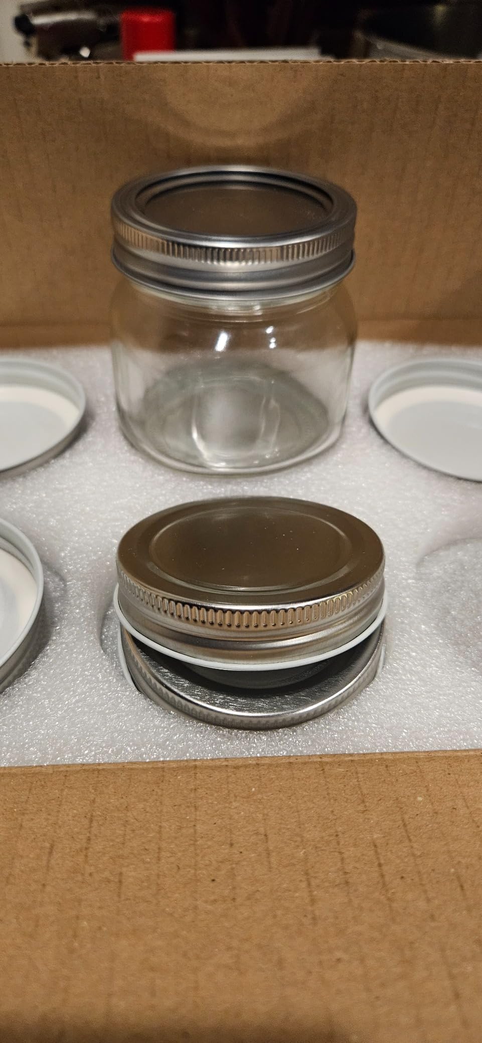 12 Pack16oz Wide Mouth Glass Mason Jars, Canning Jars with Airtight Lids customer photo 1