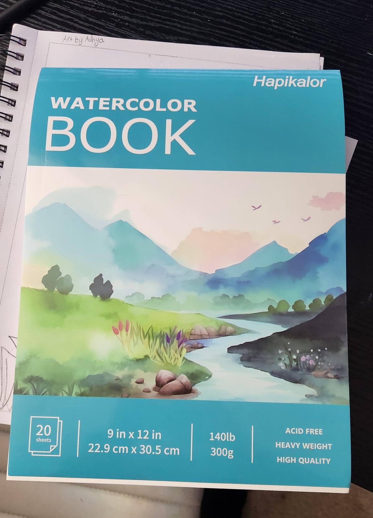 Hapikalor Watercolor Paper Pad, 9