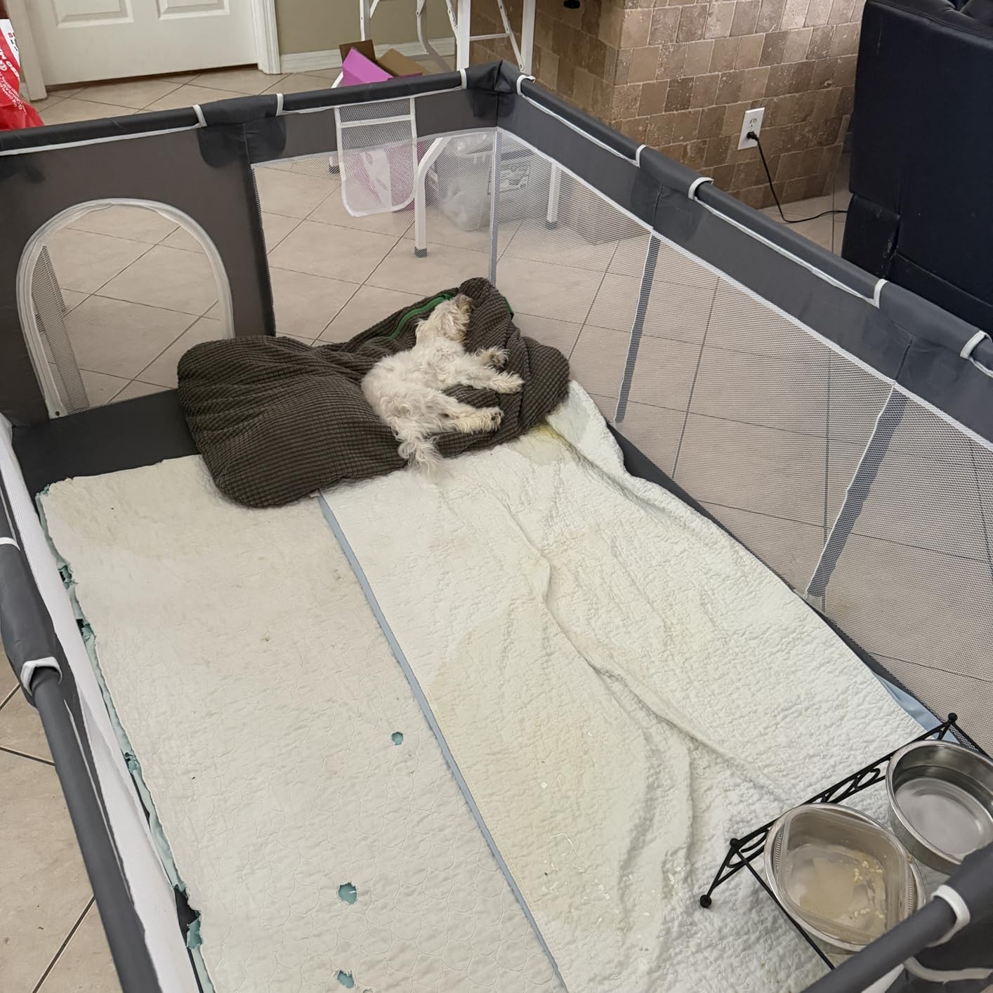 ORIAN Baby Playpen 50x74, Large Baby Play Yard for Babies & Toddlers, Grey customer photo 2