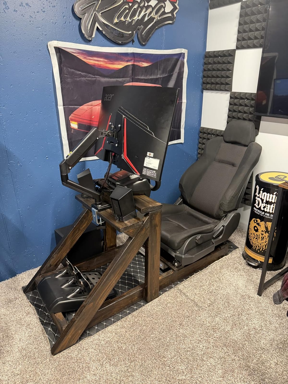 WALI Adjustable Single Monitor Arm for 13-34 inch Screens, up to 26.4 lbs customer photo 1