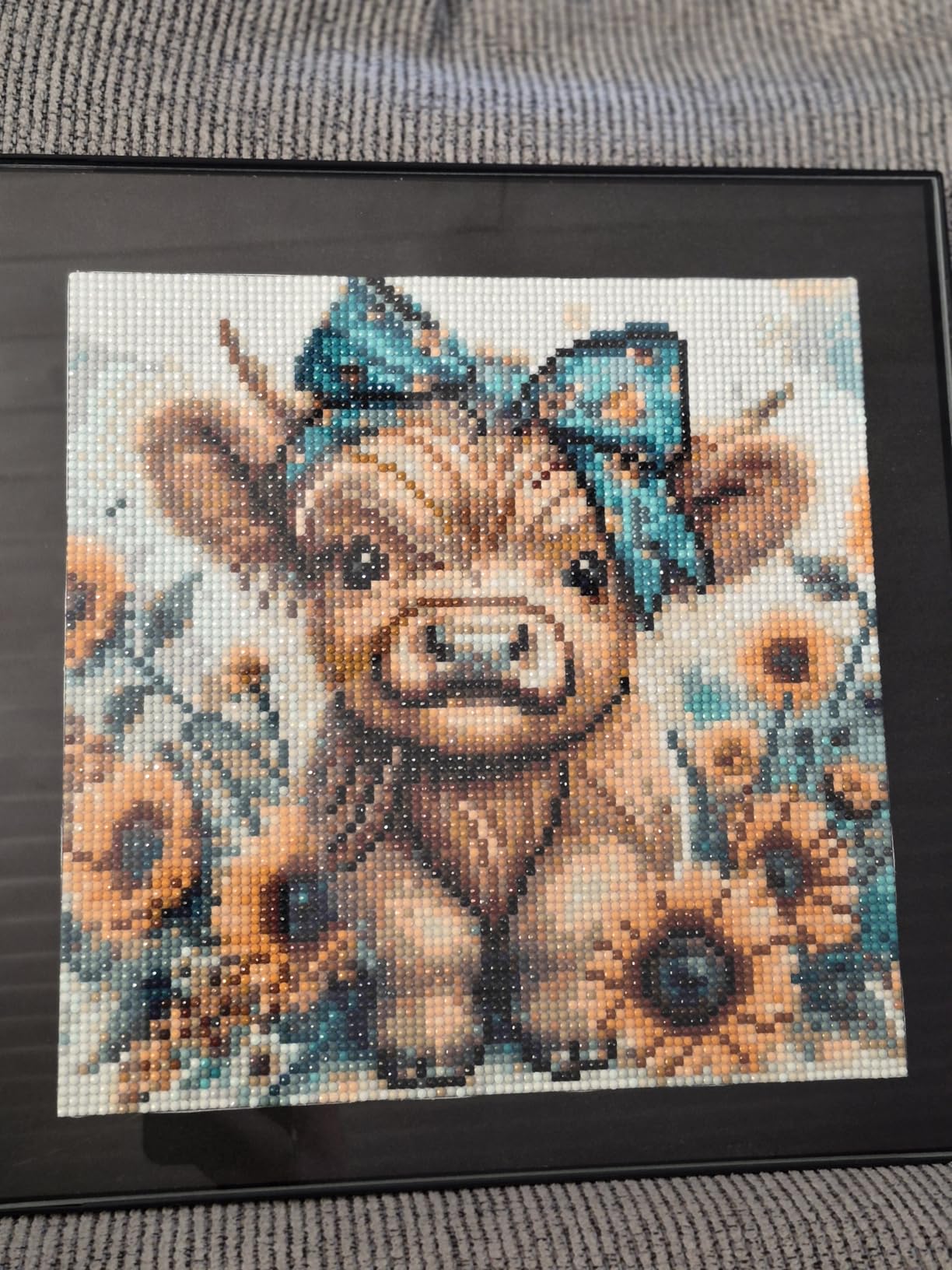 Diamond Art Painting Kits for Adults, Cow 5D Diamond Painting Dots Art Kits customer photo 1