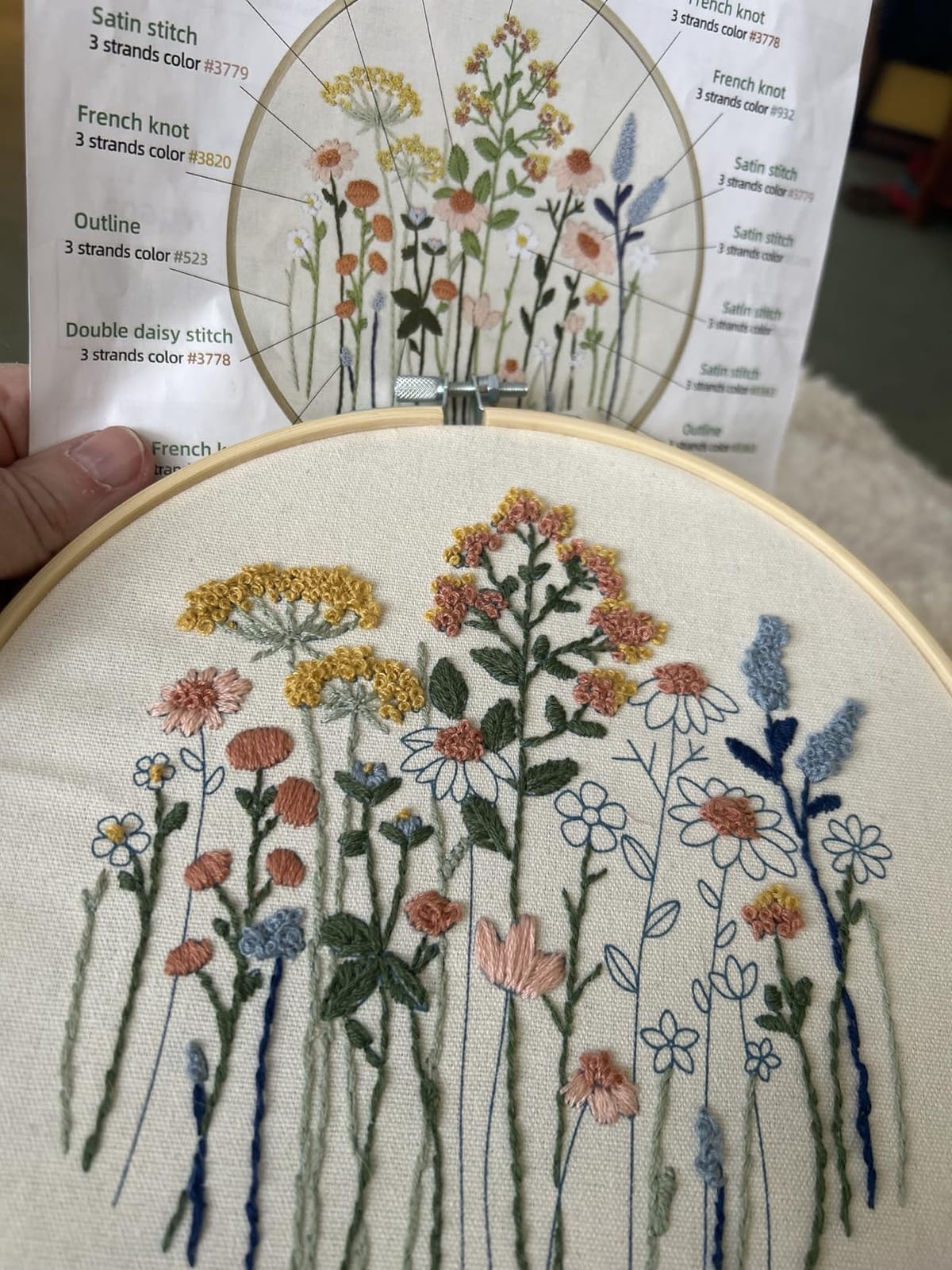 CYANFOUR 5 Pack Beginner Embroidery Kit for Adults with Video & Instruction customer photo 1