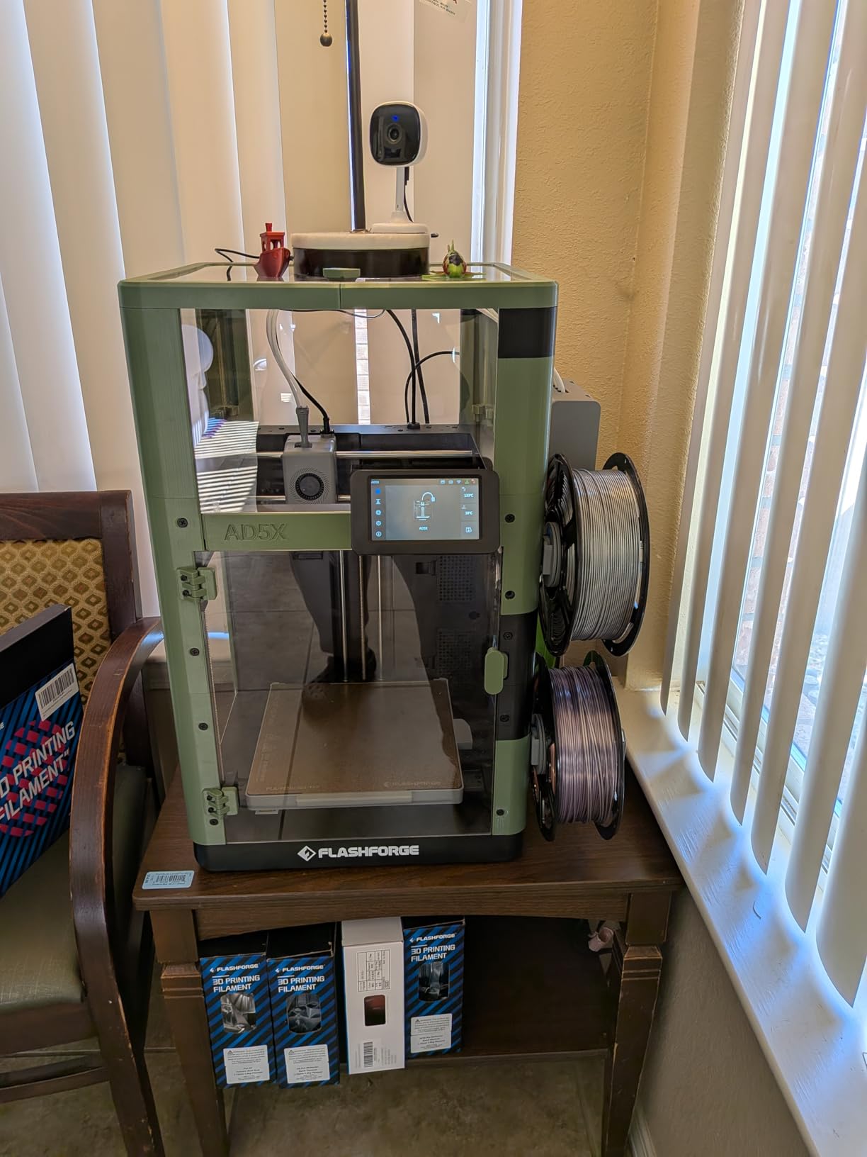 FLASHFORGE AD5X Multi-Color 3D Printer, CoreXY 600mm/s High-Speed, 1-Click Auto Leveling, 300°C Direct Drive Extruder, 220x220x220mm Build Volume, Ideal for Precision and Efficiency customer photo 2