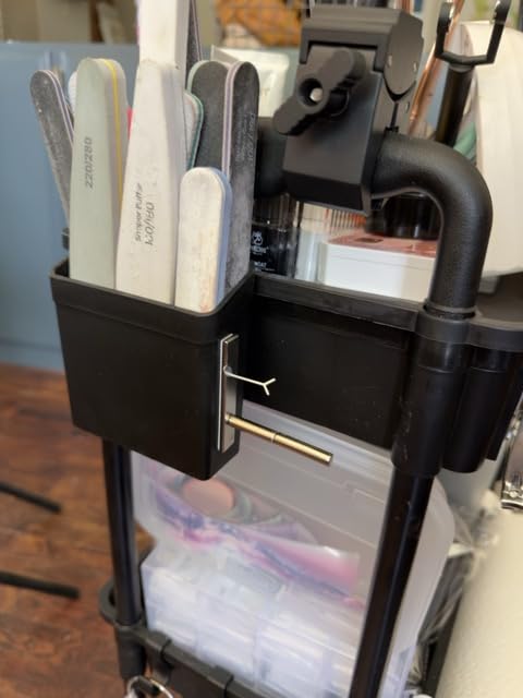 Goovilla 3 Tier Rolling Utility Cart Organizer with Removable Drawer, Black customer photo 1