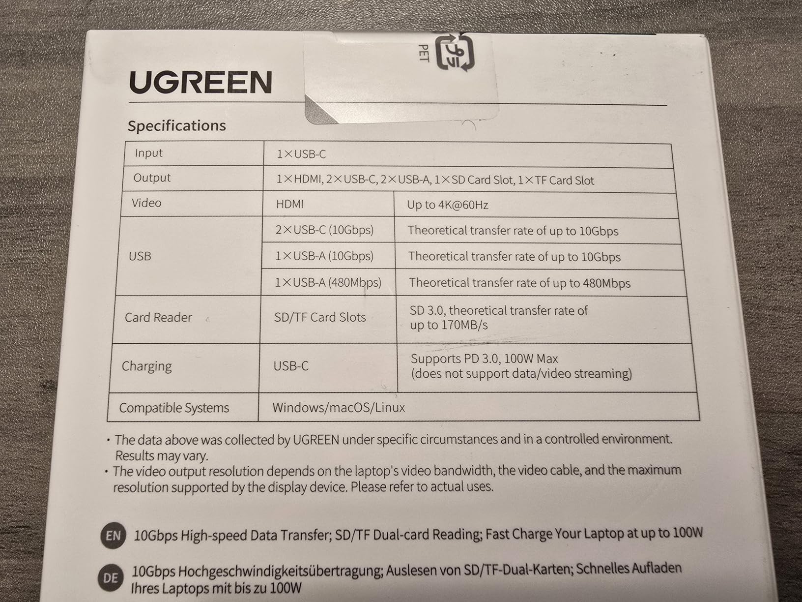 UGREEN 2K@30Hz 1080P 60FPS Video Capture Card 4K Input HDMI to USB 3.0 customer photo 2