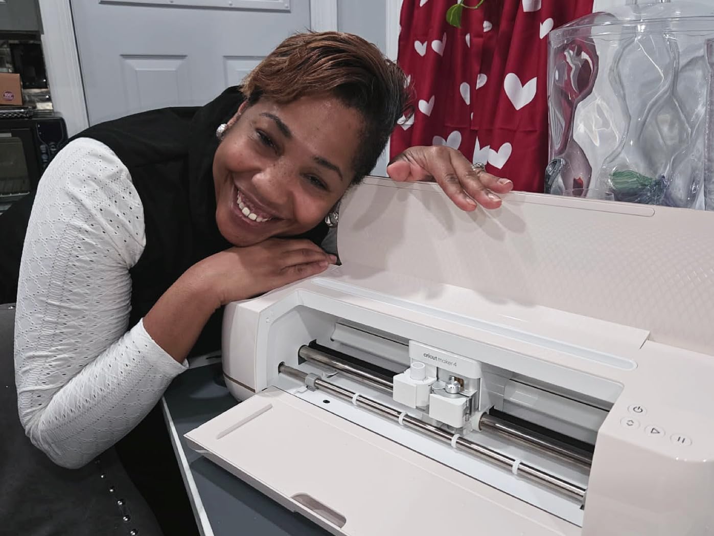 Cricut Maker 4 Cutting Machine Ultimate Beginner Sticker Making Bundle - Print Then Cut Machine with Waterproof Sticker Paper & Vinyl for Custom Stickers & Small Business, Seashell Die-Cutting Machine customer photo 2