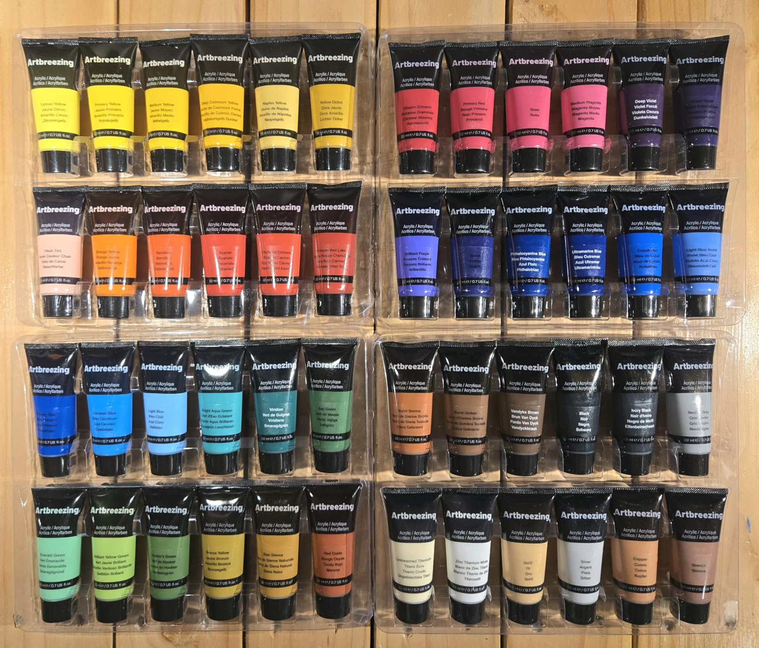 48 Colors Professional Acrylic Paint Set, Artist Paint Supplies customer photo 1
