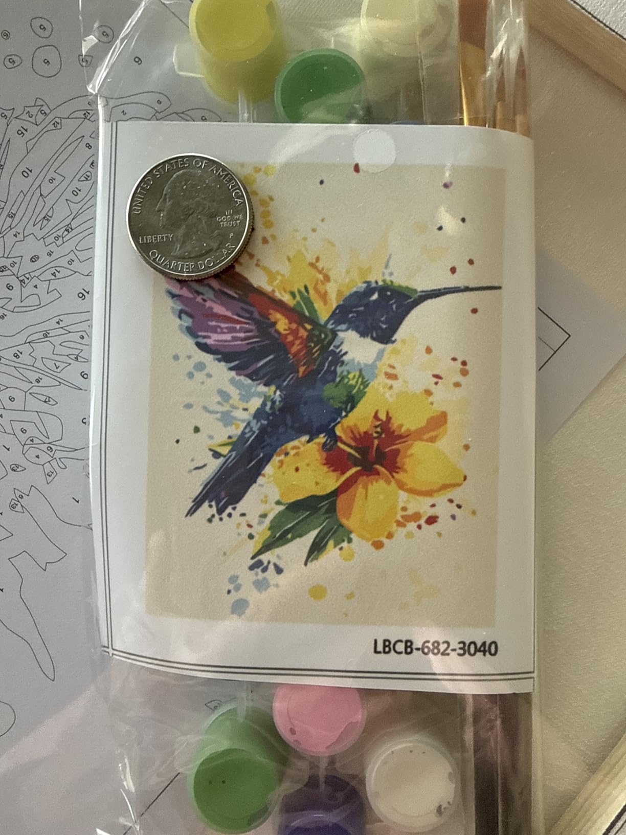 Yezavesu Book Framed Paint by Numbers Kit for Adults 10x 10 inch, Flowers customer photo 2