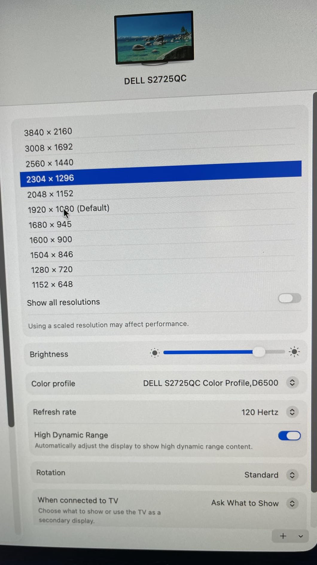 Dell 27 Monitor S2725QC, 4K UHD IPS, 120Hz, 99% sRGB, 4ms, FreeSync Premium customer photo 1