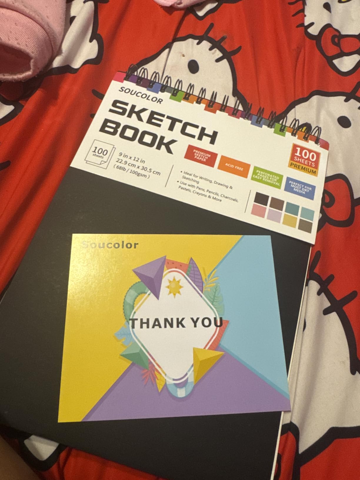 Soucolor Sketchbook 8.5x11,100 Sheets Thick Acid-Free Drawing Paper customer photo 1