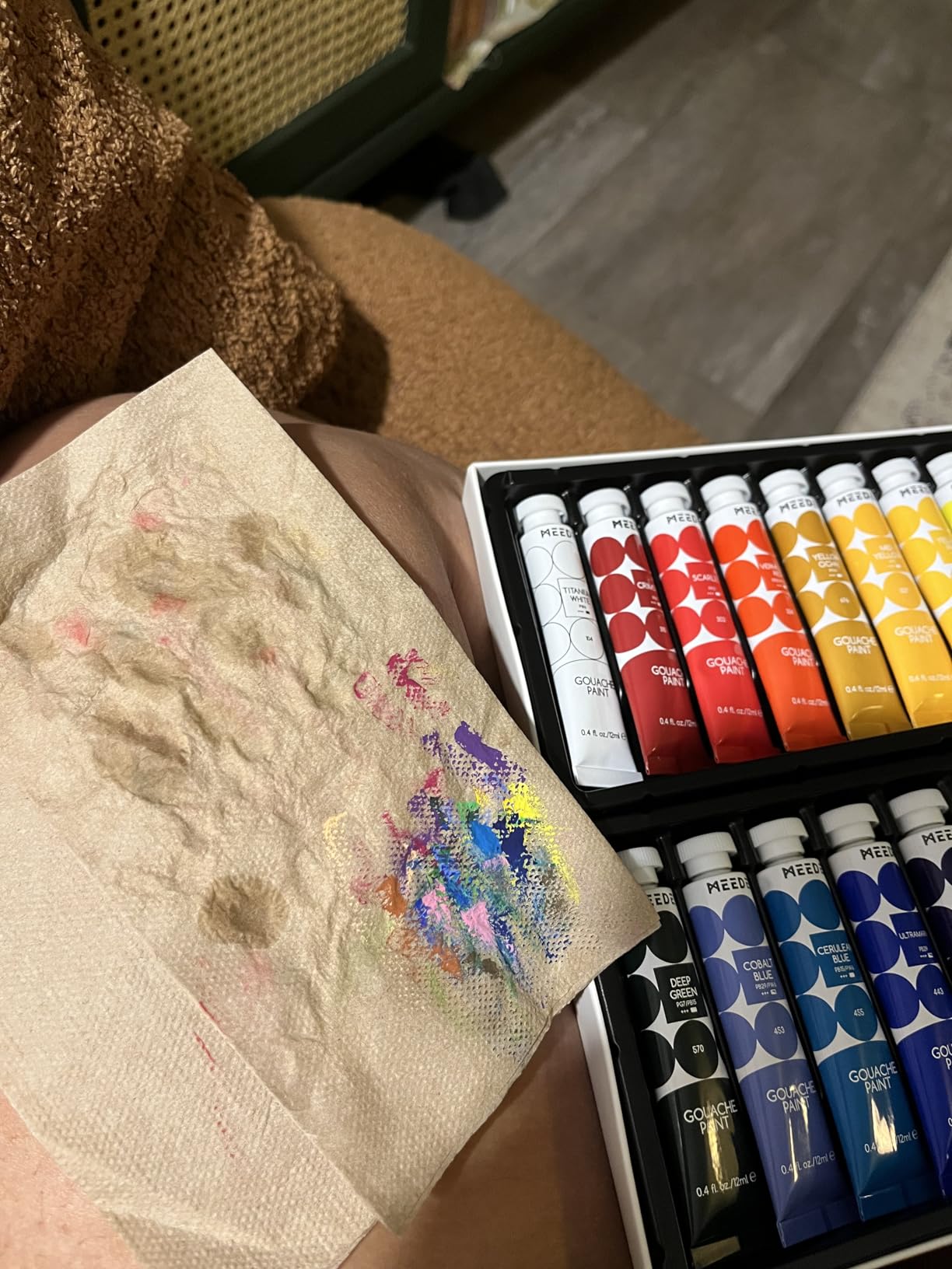 MEEDEN Gouache Paint Tube Set: 48 x 12ml (0.4 oz) Colors Art Paint customer photo 1