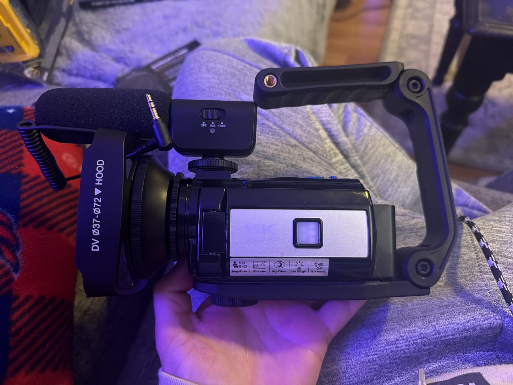 5K Video Camera Camcorder, UHD 64MP Vlogging Camera for YouTube with 3