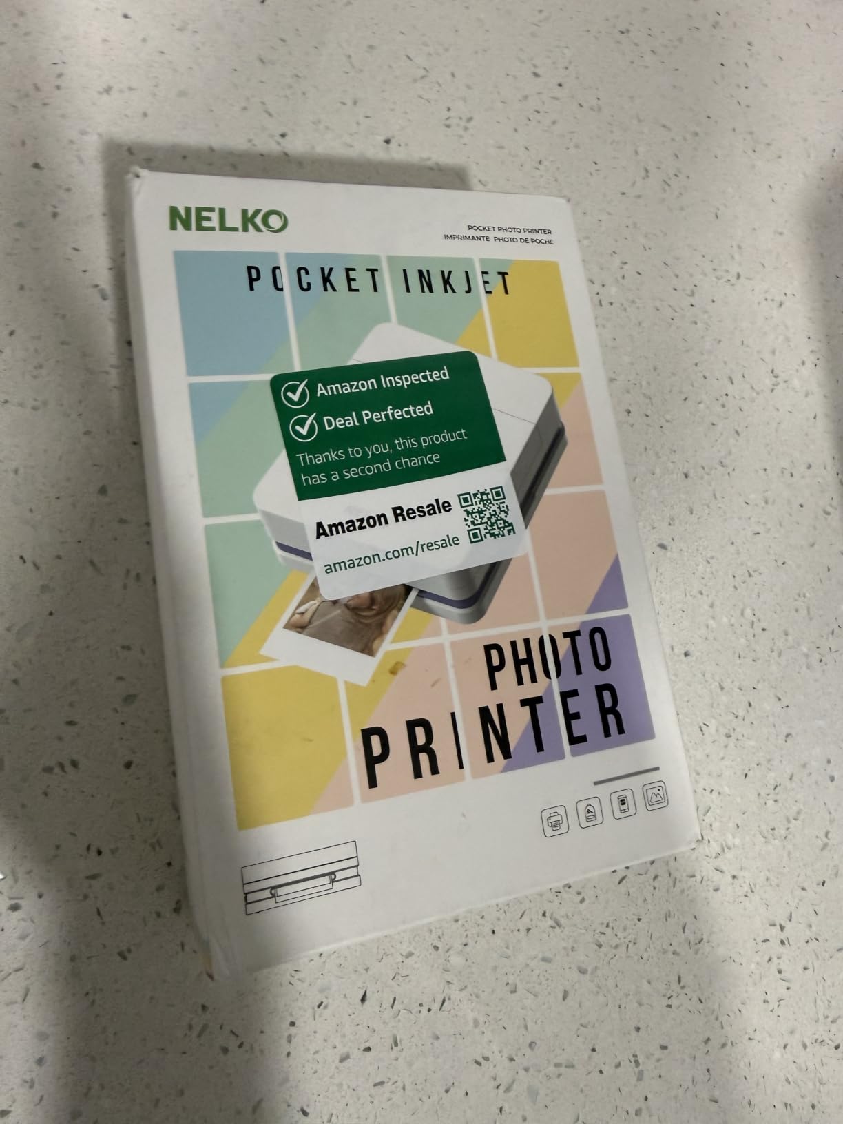 Nelko PP01 Photo Printer, 2x3 Portable Photo Printer, Mini Printer, White customer photo 1