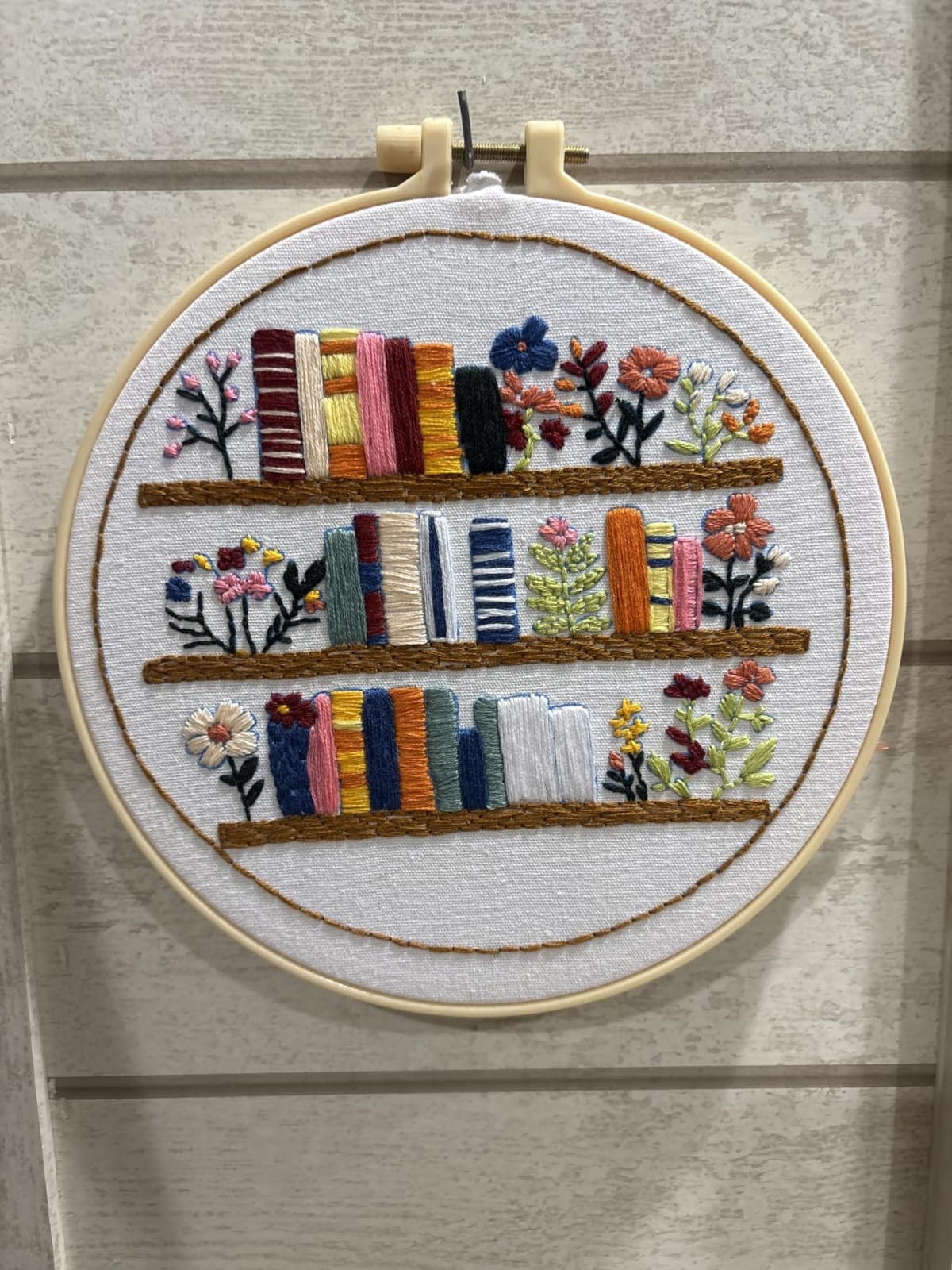 JOZYSH 8'' Flowers Embroidery Kit for Beginners Stamped Books and Flowers Pattern Embroidery Kit Cross Stitch Kit Embroidery Starter Kit with Instructions, Embroidery Hoops for Home Ofiice Decor customer photo 1