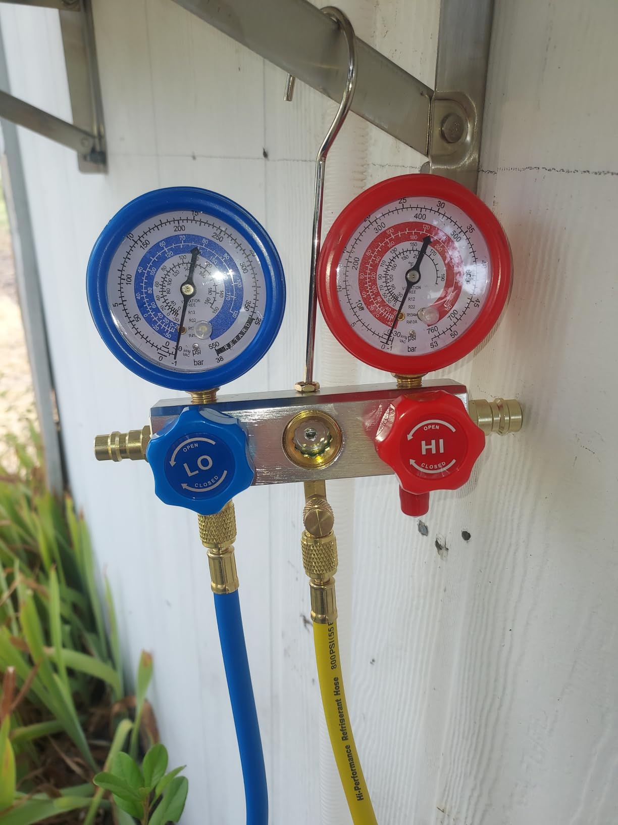 BACOENG R32 AC Vacuum Pump and Gauge Set, 4 CFM HVAC Vacuum Pump Kit for AUTO/Mini Split System, Sparkless Motor for R32 R410a R1234yf R134a Refrigerants customer photo 1