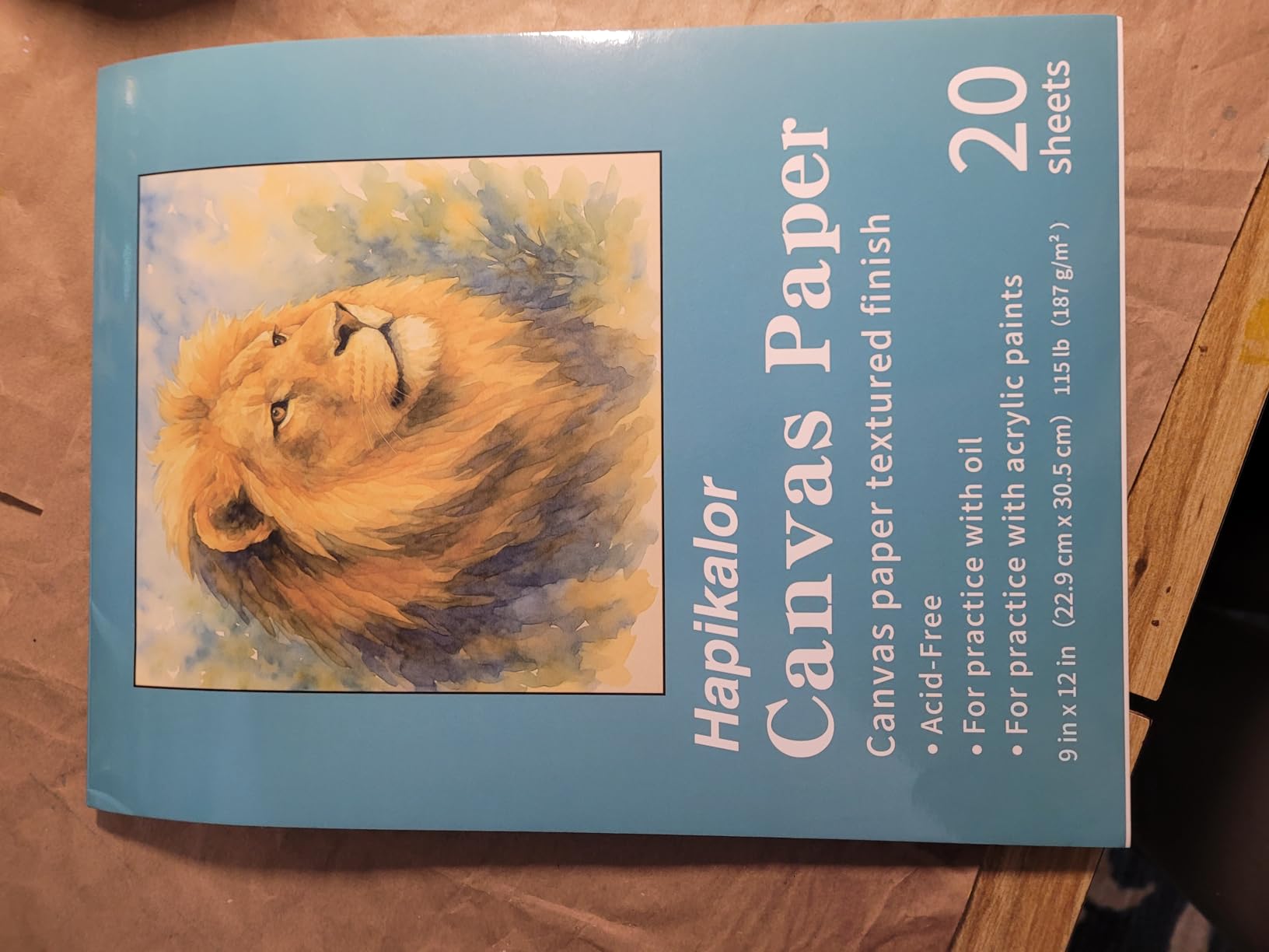 Hapikalor Canvas Paper 9x12 Inch, 20 Sheets (115lb/187g) Acrylic Paper customer photo 2