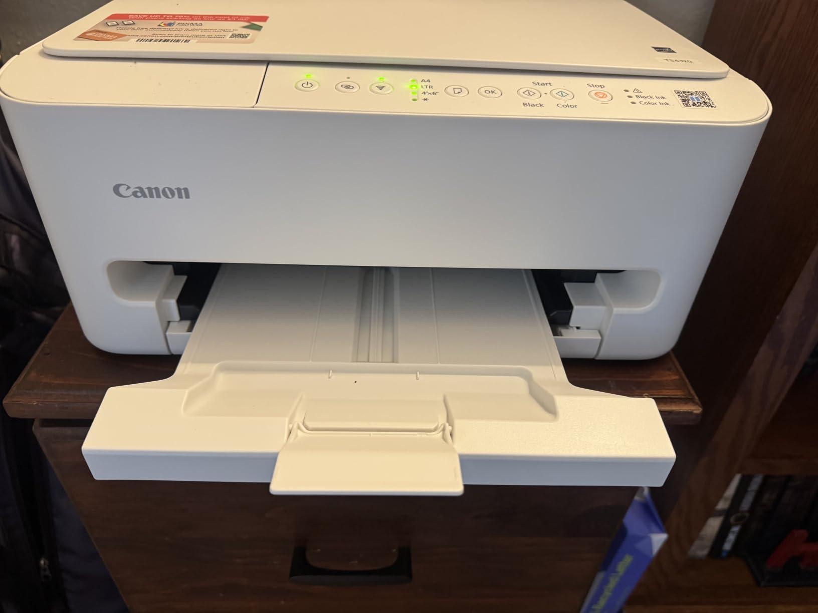 Canon PIXMA TS4320 – Wireless Color Inkjet Printer with Print, Copy, Scan customer photo 2