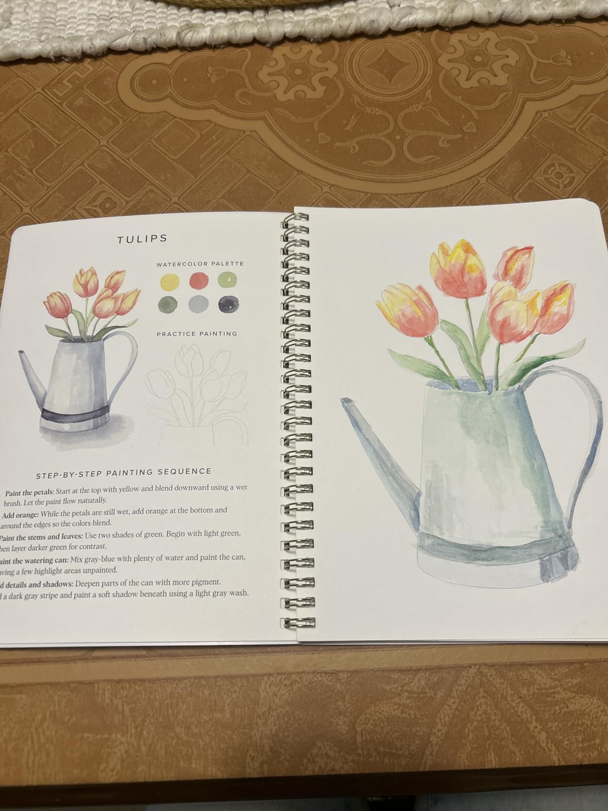 Beautiful Watercolor Workbook for Beginners - Relaxing & Easy to Paint customer photo 1