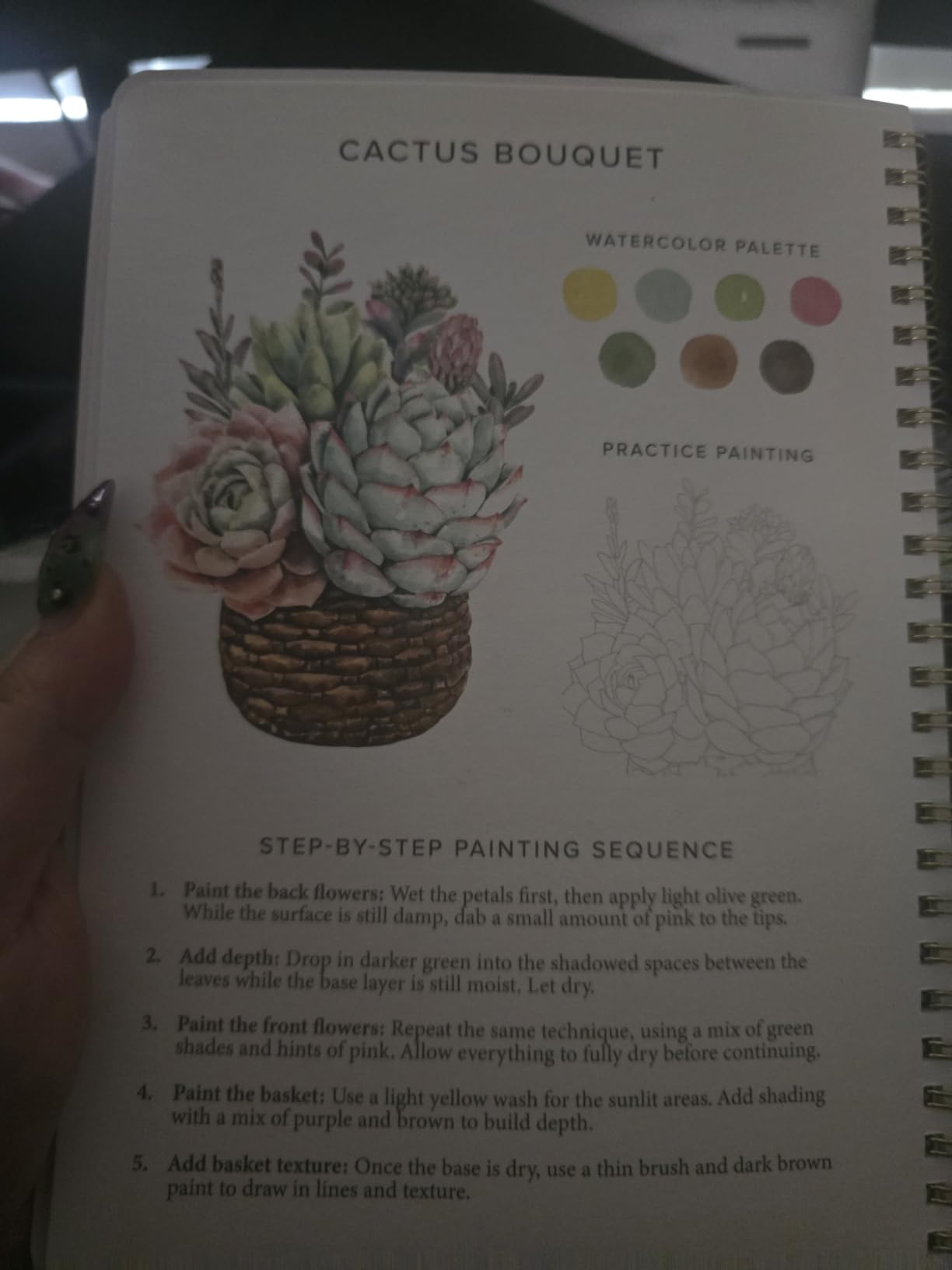 Beautiful Watercolor Workbook for Beginners - Relaxing & Easy to Paint customer photo 2