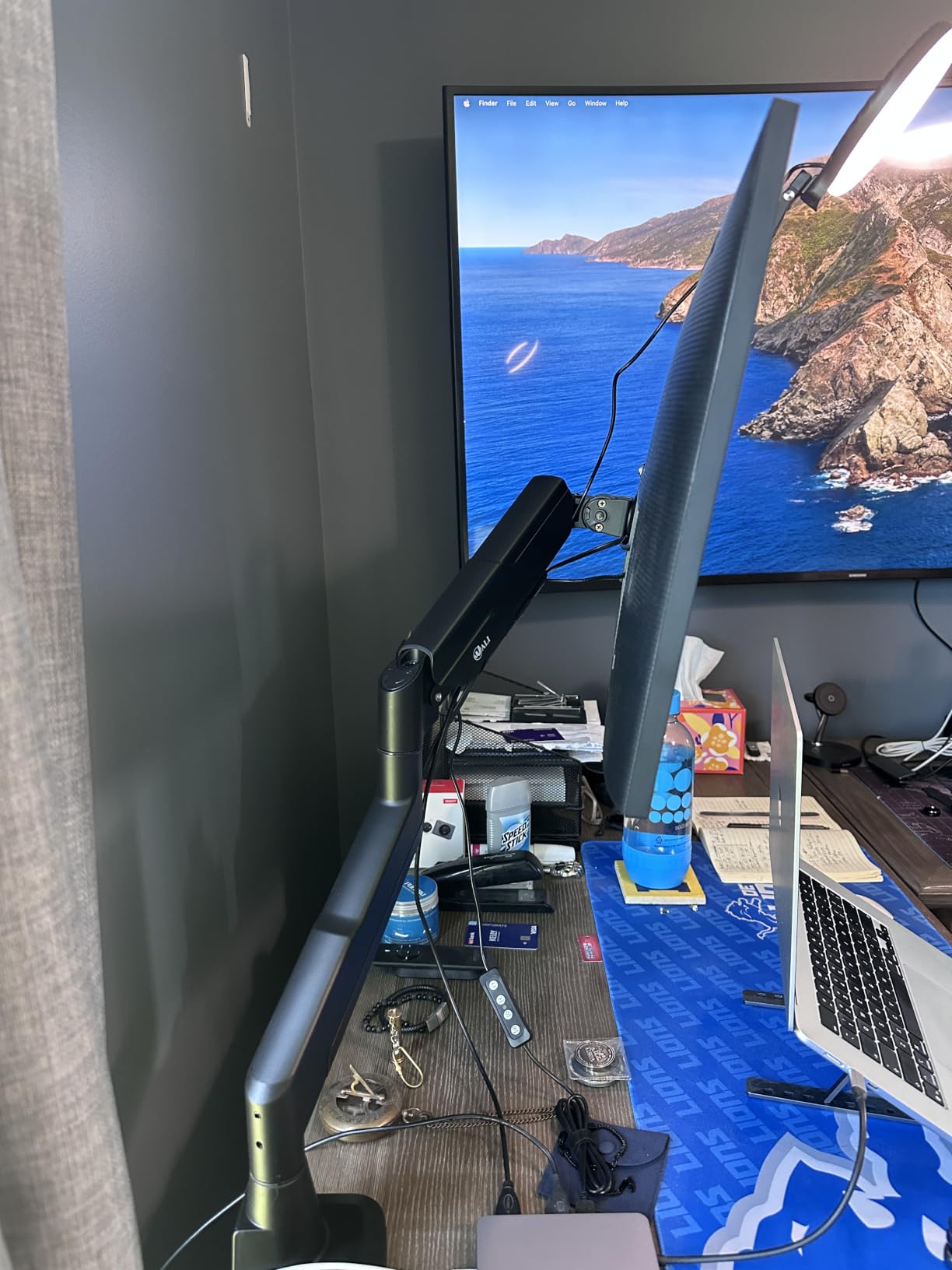 WALI Ultrawide Single Monitor Arm for 17-49 inch Curved Screen, up to 33lbs customer photo 1
