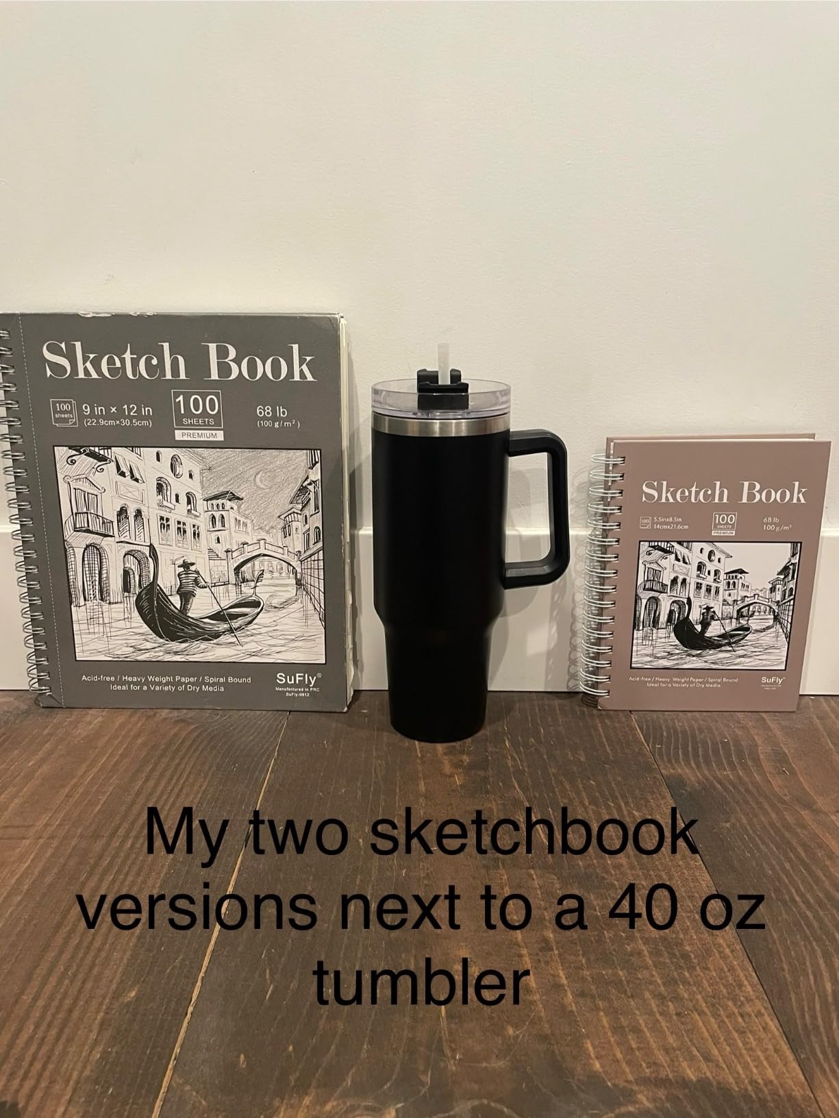 SuFly 11x14 Sketchbook, 100 Sheets Hardcover Sketch Book, 68lb/100gsm Artist Paper, Drawing Books for Teens & Art Gifts. customer photo 1