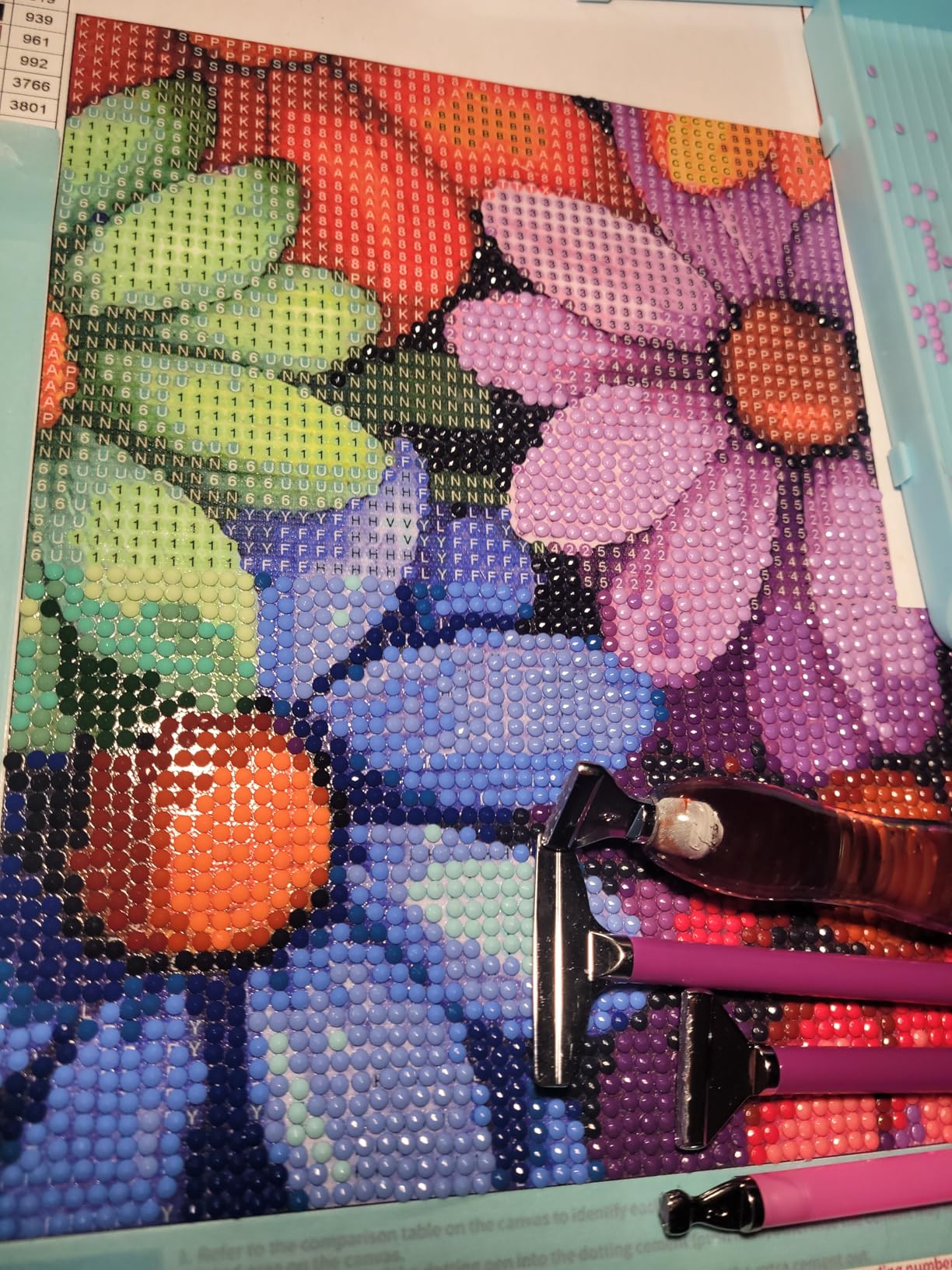 Flowers Diamond Art Kits for Adults, 5D Diamond Painting for Beginners customer photo 1