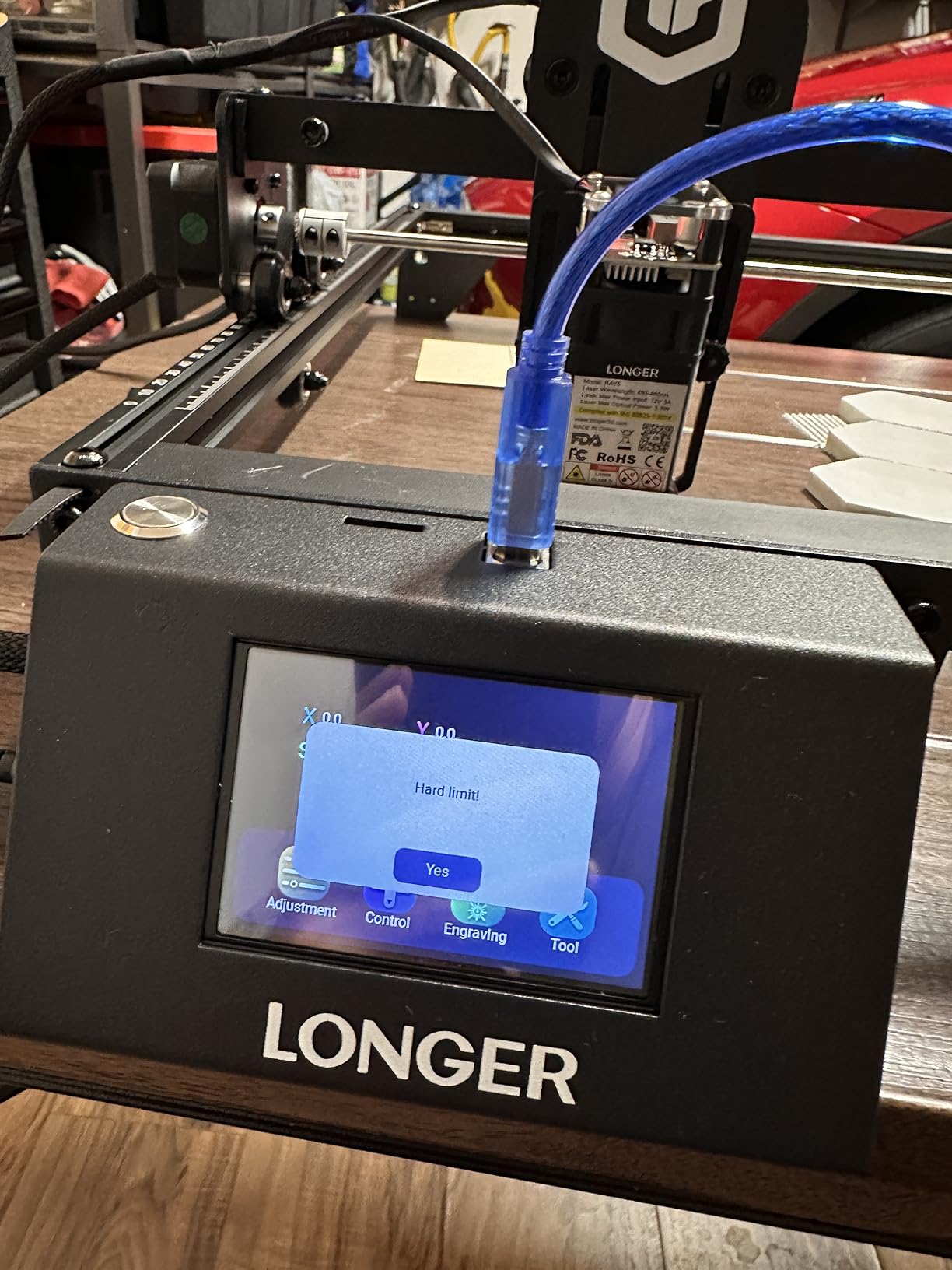 LONGER Ray5 Laser Engraver, 5500mW Portable Laser Engraver & Cutter, 12000mm/min High-Speed, for Wood, Acrylic, Glass & Leather, Ideal for Small Business & DIY, 130x130mm Working Area customer photo 1