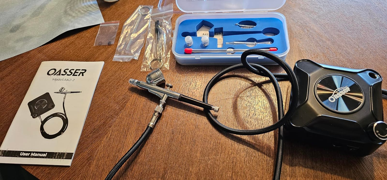 Oasser Airbrush Kit with Compressor, Dual Action 10.5L/min Airbrush Set customer photo 2