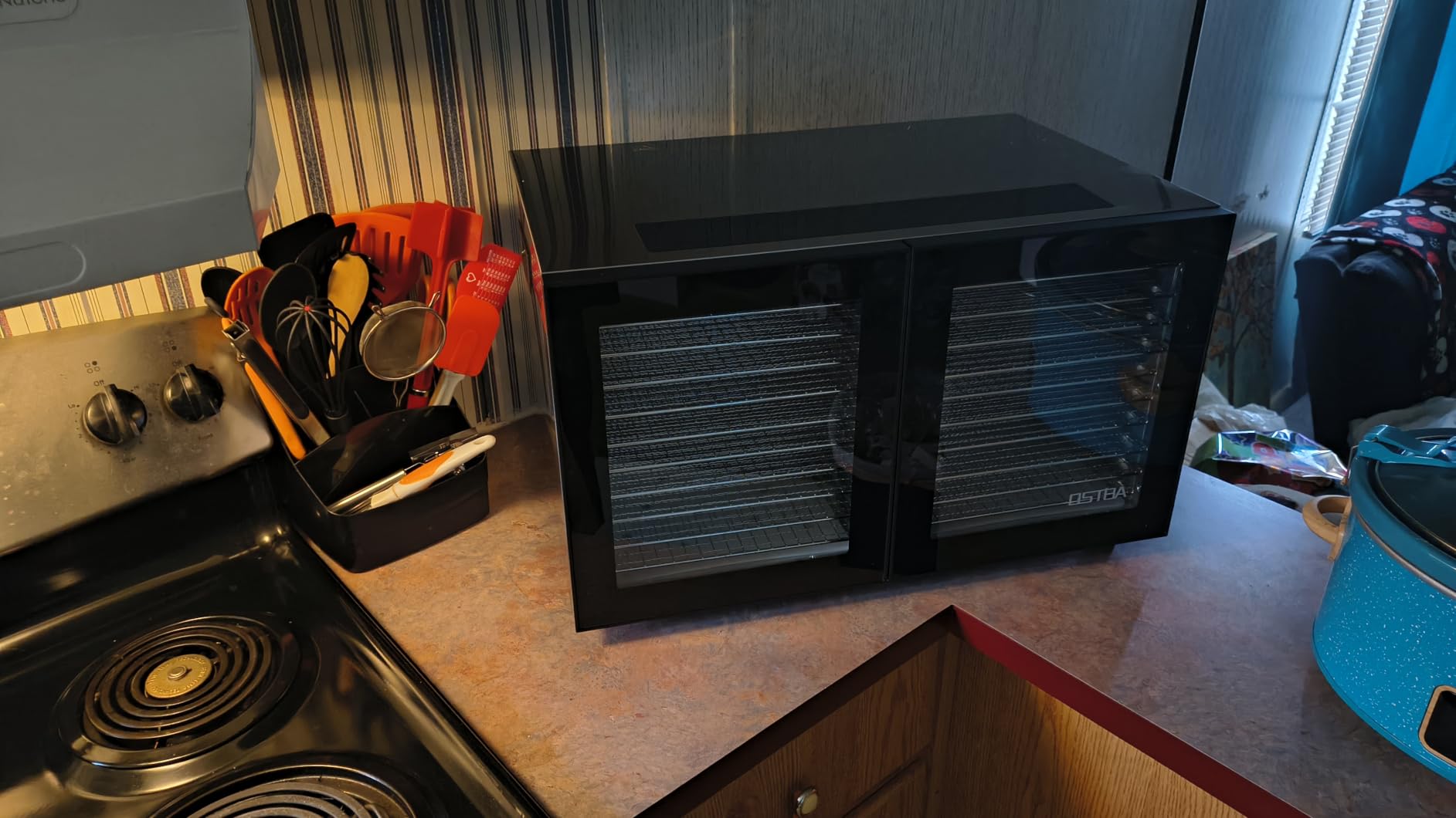 OSTBA Food Dehydrator with 20 Trays, 1300W Dryer, 95–180°F Temp, 48H Timer customer photo 2