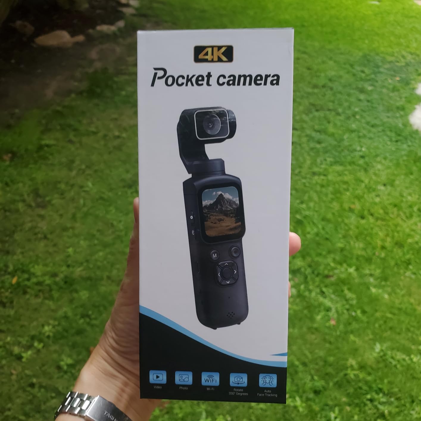 4K Vlogging Camera, Pocket Digital Camera, 330° Rotating Lens customer photo 1