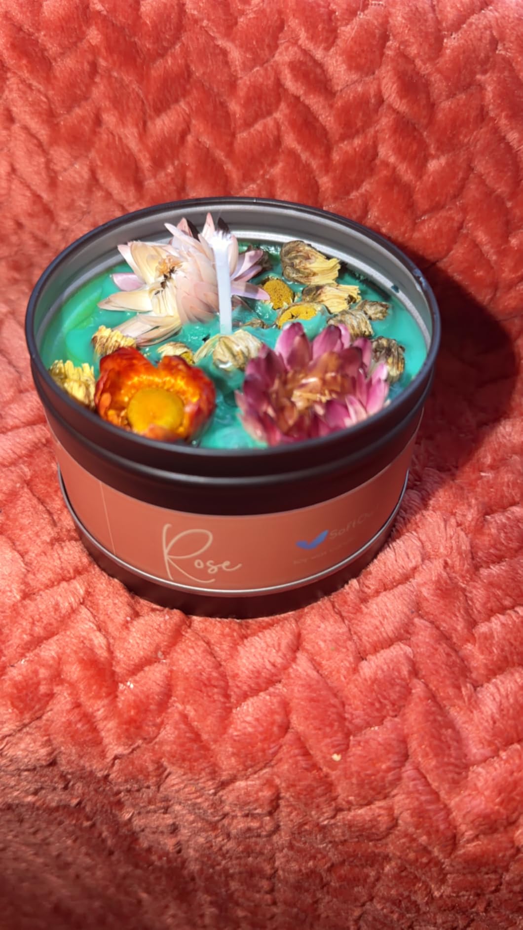 FUHITIM Soy Candle Wax Kit for Candle Making 5 lbs Bag, Premium Natural Soy Wax Flakes, No additives and Pure, 100 Cotton Candle Wicks, Fragrance Oils, Dried Flowers & Pigment Colors customer photo 1