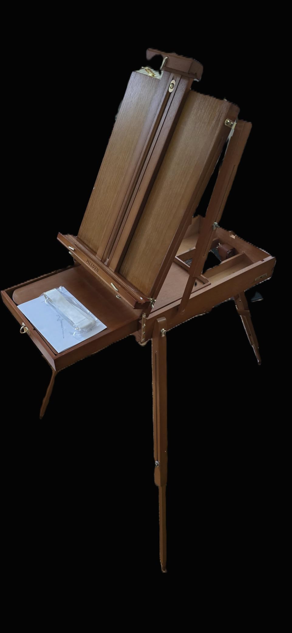 MEEDEN Portable French Easel for Painting: Beech Wood Plein Air Art Easel customer photo 2