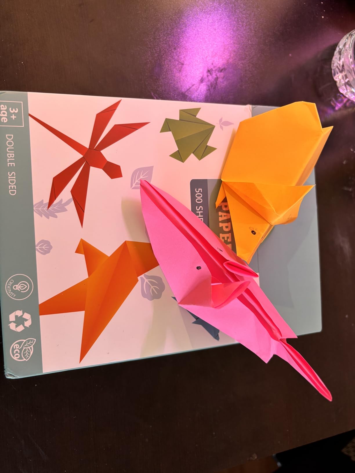 Origami Paper Kit 200 Sheets 6x6 Inch Colored Craft Paper with Origami Book customer photo 2
