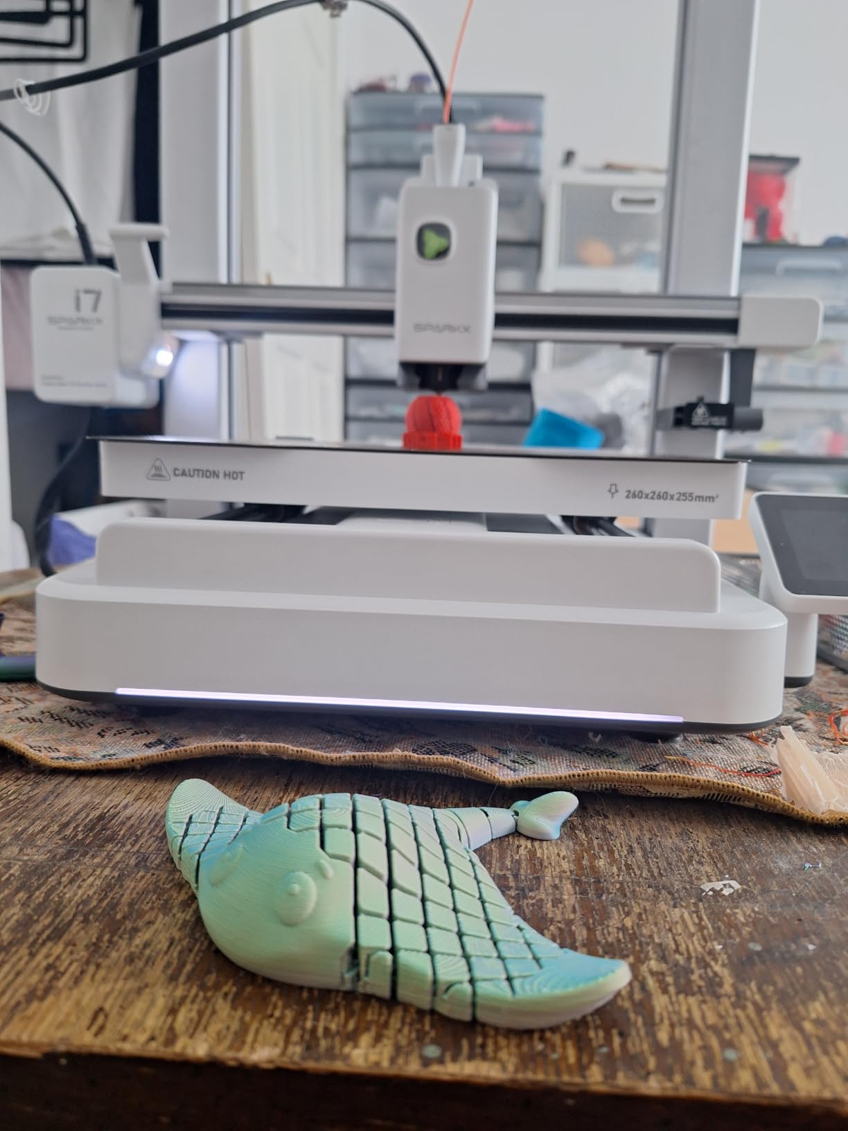 Creality SPARKX i7 3D Printer with AI Camera Monitoring, Auto Leveling, Quiet High-Speed Desktop Printing, Easy Setup, Direct Drive Extruder, WiFi Connectivity, 260×260×255mm Build Volume customer photo 1