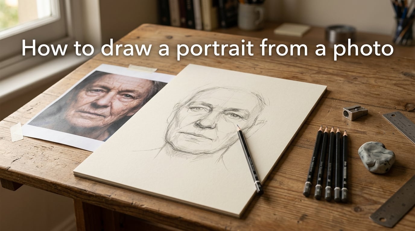 How to draw a portrait from a photo