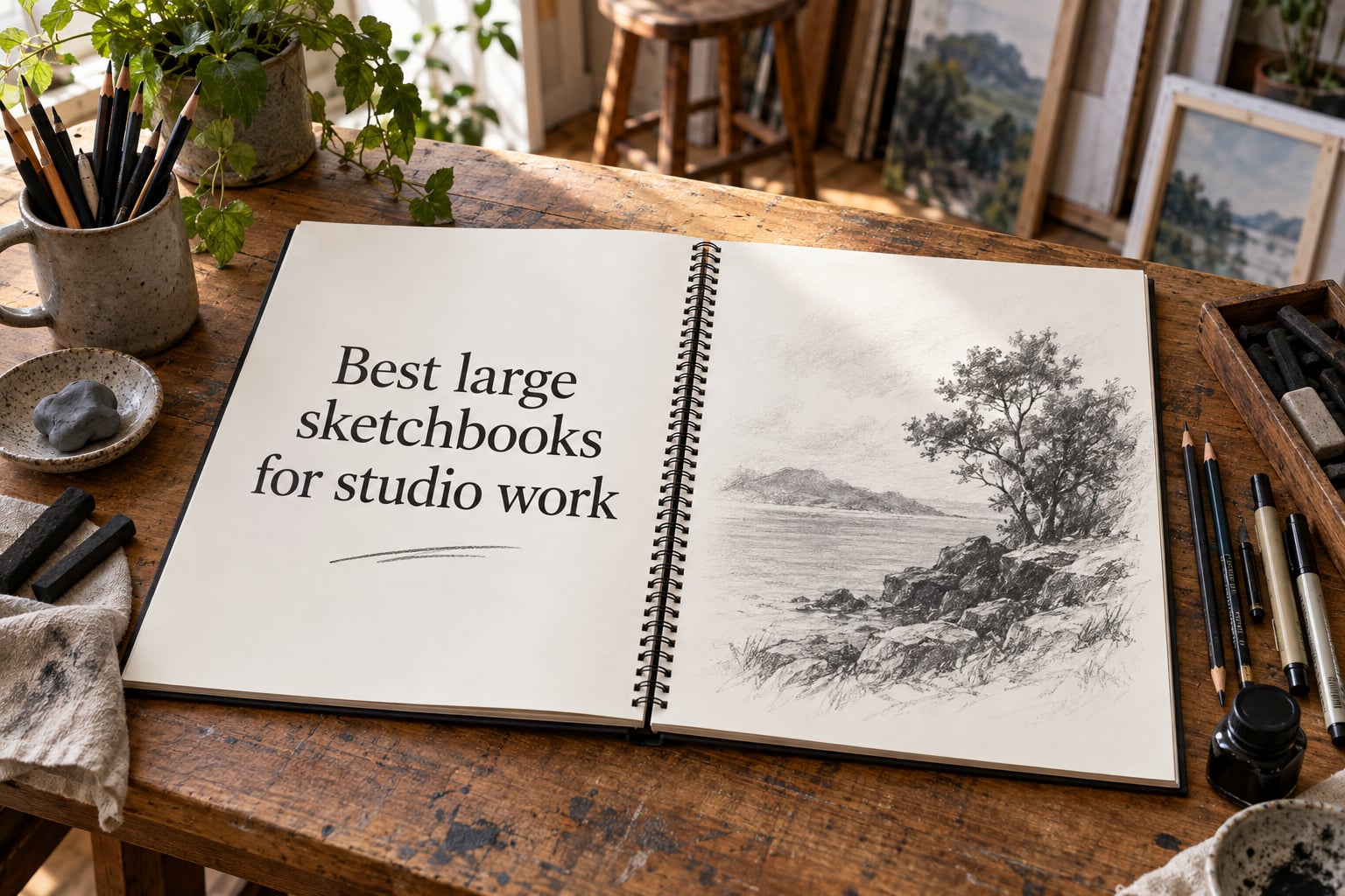 Best large sketchbooks for studio work