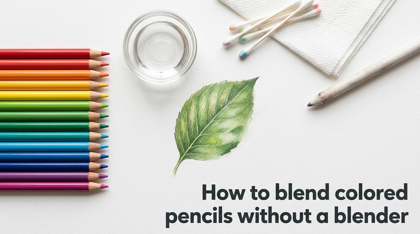 How to blend colored pencils without a blender