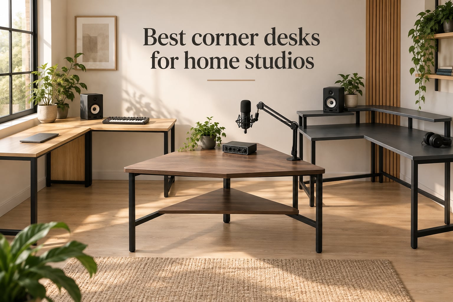 Best corner desks for home studios