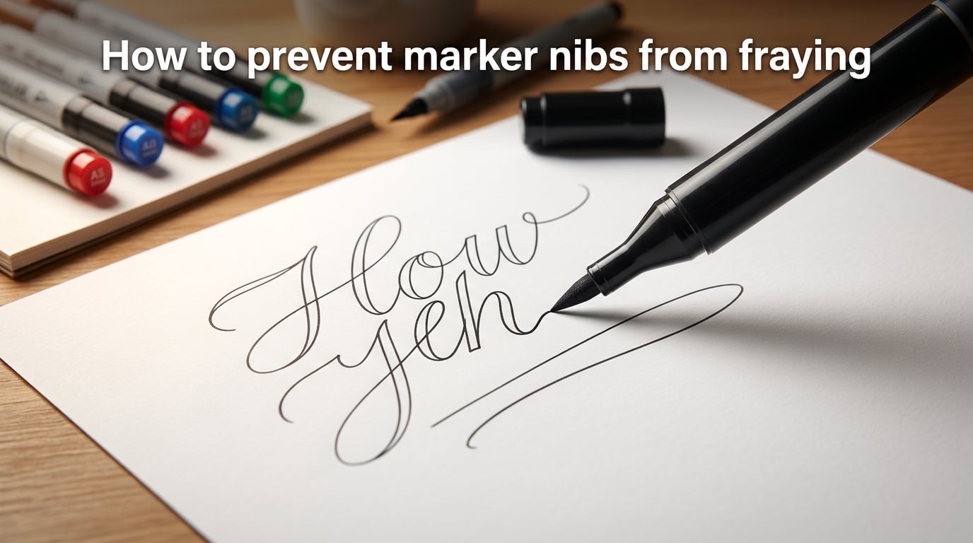 How to prevent marker nibs from fraying