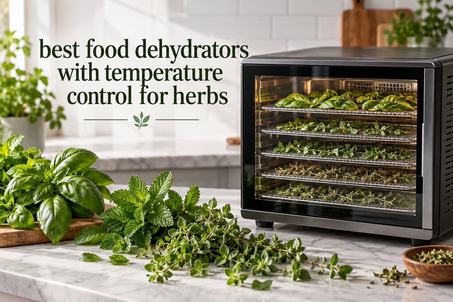 best food dehydrators with temperature control for herbs