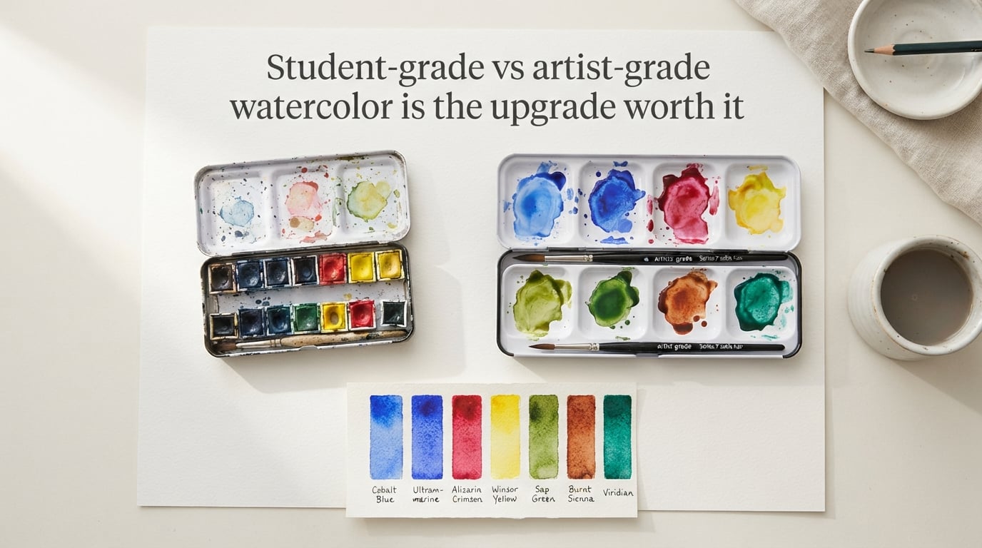 Student-grade vs artist-grade watercolor is the upgrade worth it