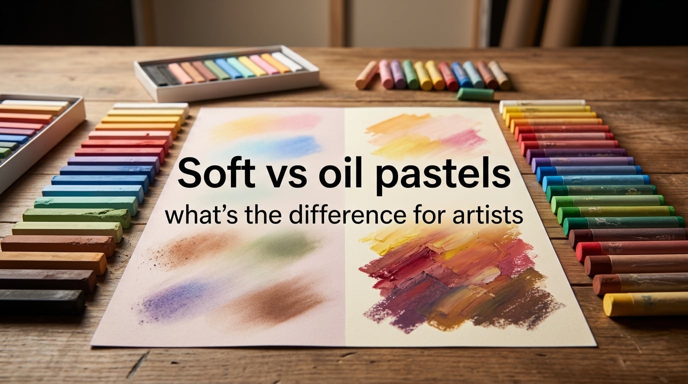 Soft vs oil pastels what's the difference for artists