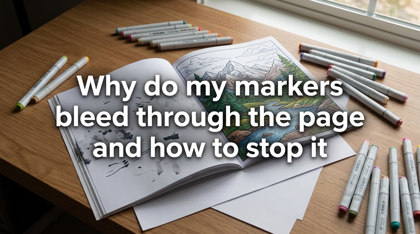 Why do my markers bleed through the page and how to stop it