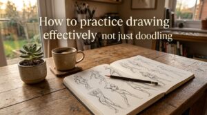 How to practice drawing effectively not just doodling