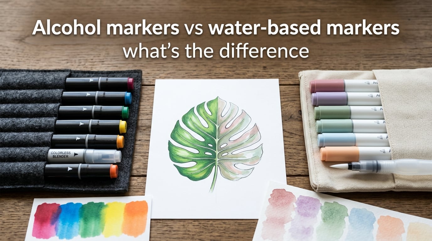 Alcohol markers vs water-based markers what's the difference