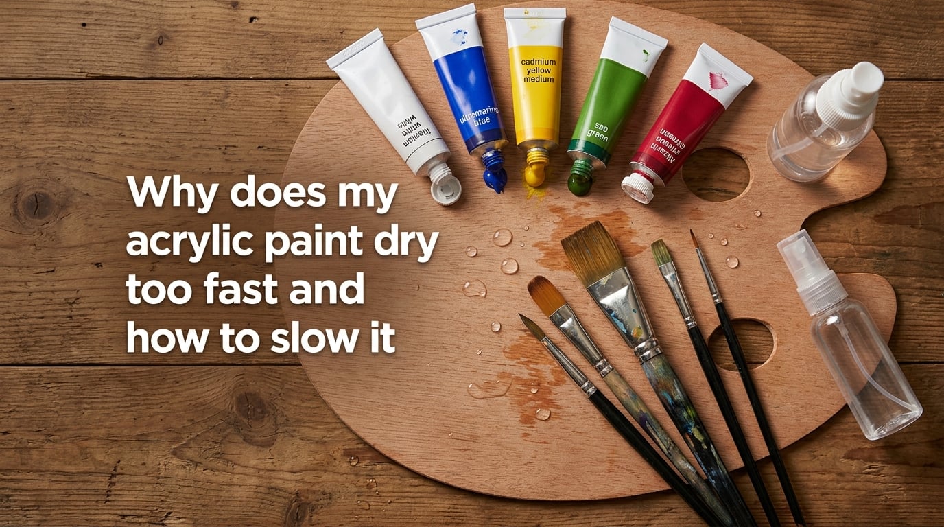 Why does my acrylic paint dry too fast and how to slow it