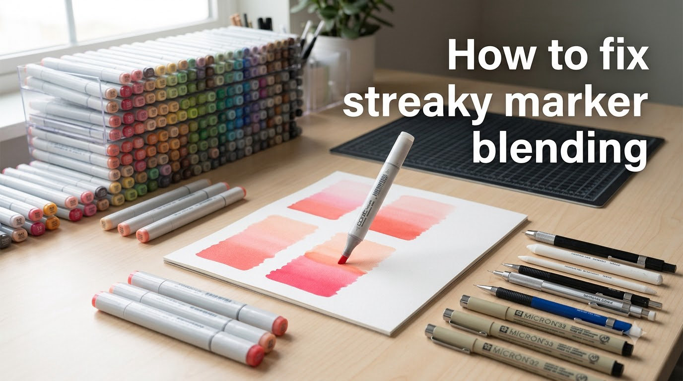 How to fix streaky marker blending